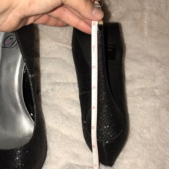 Black sparkly heels - Picture 5 of 5